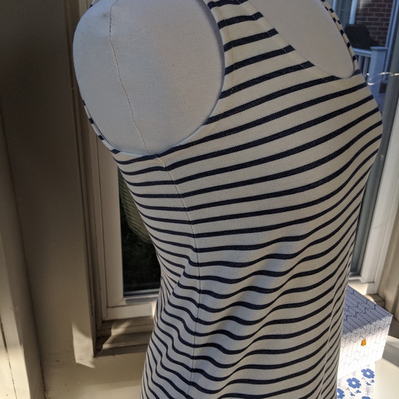 Madewell Navy and Cream Striped Tank Scoop neck Dress size XS - Picture 4 of 10